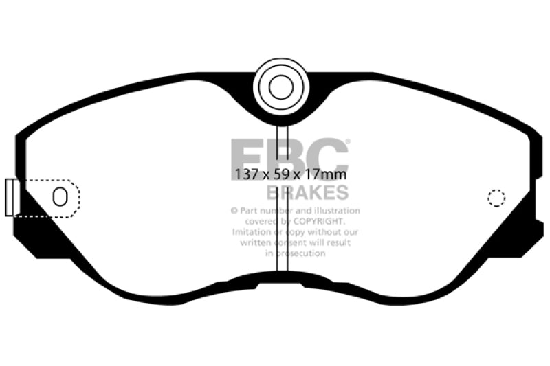 EBC 87-89 Nissan 300ZX 3.0 Turbo Ultimax2 Front Brake Pads