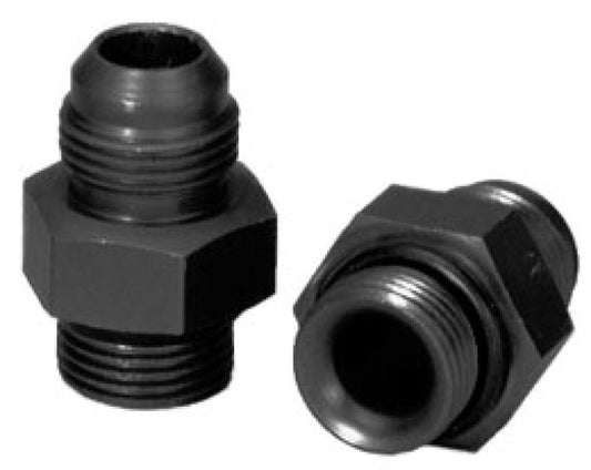 Moroso Dry Sump/External Oil Pump Fitting -10An to -10An w/O-Ring - Aluminum - 2 Pack