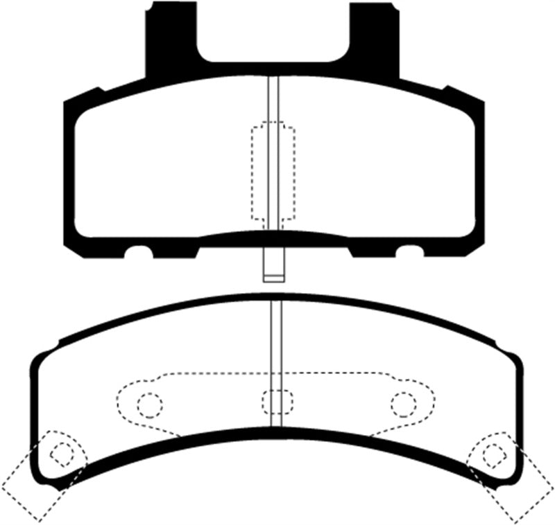 EBC 97-99 Cadillac Deville 4.6 (Rear Drums) Yellowstuff Front Brake Pads