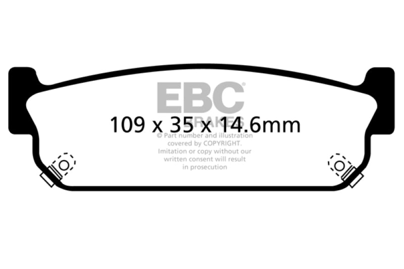 EBC 93-97 Infiniti J30 3.0 Ultimax2 Rear Brake Pads
