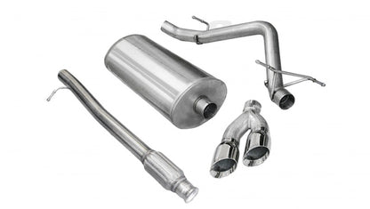 Corsa 2010-2013 Chevrolet Silverado Crew Cab/Short Bed 1500 4.8L V8 Polished Sport Cat-Back Exhaust