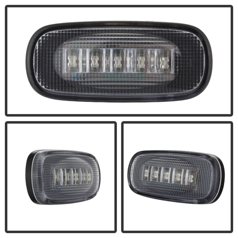 Xtune Dodge Ram 03-09 (2 Rd/2 Am) LED Fender Lights 4pcs Clear ACC-LED-DR03-FL-C