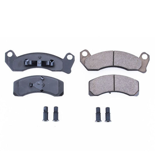 Power Stop 87-89 Ford Country Squire Front Z17 Evolution Ceramic Brake Pads w/Hardware