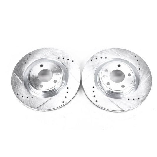 Power Stop 07-10 Chevrolet Cobalt Front Evolution Drilled & Slotted Rotors - Pair