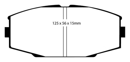 EBC 86-92 Toyota Supra 2.8 Yellowstuff Front Brake Pads