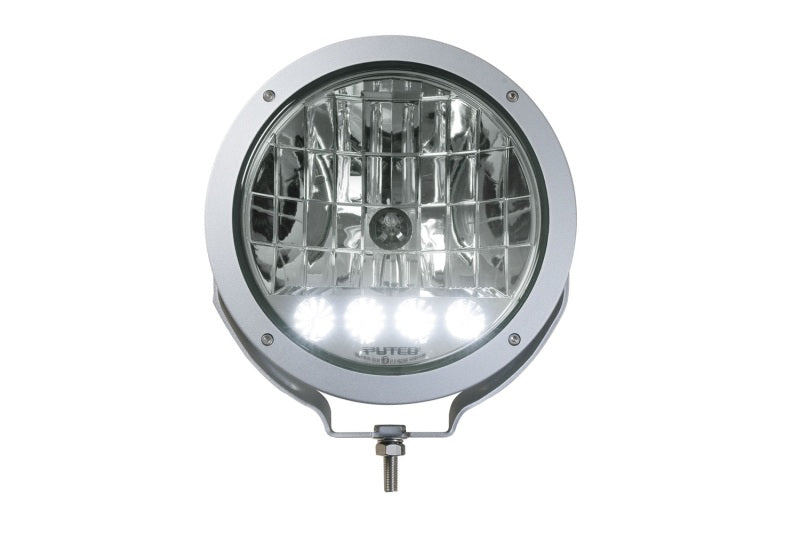 Putco HID Lamp w/4 LED DayTime Running Lights - 9in Silver Housing w/ Clear Lens HID Off Road Lamps