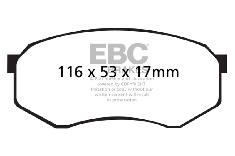 EBC 92-93 Toyota Pick-Up Extra Cab Ultimax2 Front Brake Pads