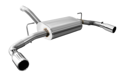 Corsa 2018-2024 Jeep Wrangler JL 2.5in Dual Rear Exit Polished Tips Touring Axle-Back Exhaust