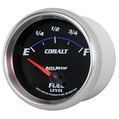 Autometer Cobalt 66.7mm 240-33 ohms Short Sweep Electronic Fuel Level Gauge