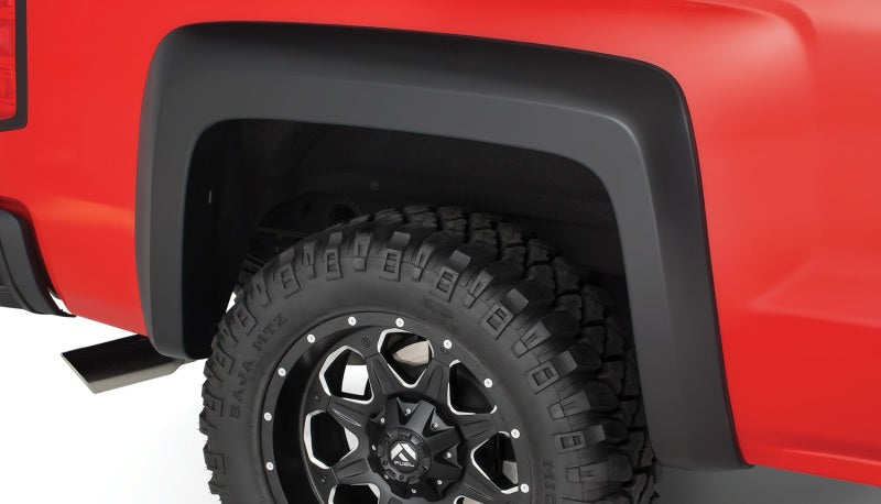 Bushwacker 14-16 Chevy Silverado 1500 Extend-A-Fender Style Flares 4pc - Black