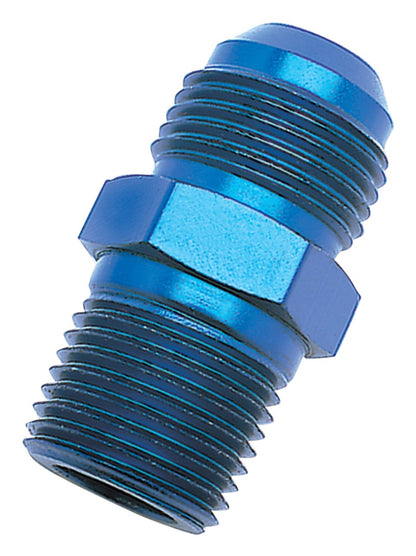 Russell Performance -10 AN to 3/8in NPT Straight Flare to Pipe (Blue)
