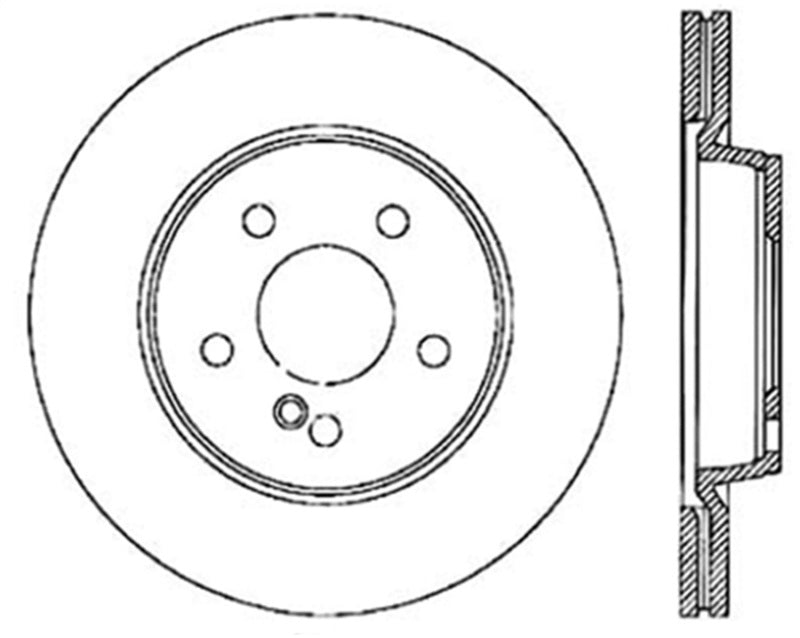 StopTech 05-09 MB CLS500/CLS550 / 04-13 ES320/ES350 / 03-09 E500/E550 Rear Drilled Brake Rotor