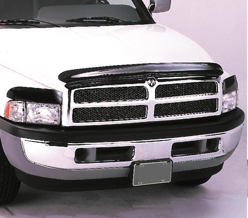 AVS 94-01 Dodge RAM 1500 Bugflector Deluxe 3pc Medium Profile Hood Shield - Smoke