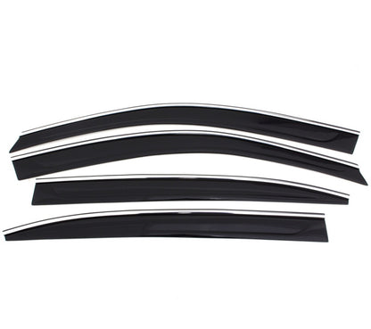 AVS 15-19 GMC Yukon XL/15-19 Chevrolet Suburban Ventvisor Low Profile Window Deflectors 4pc - Chrome