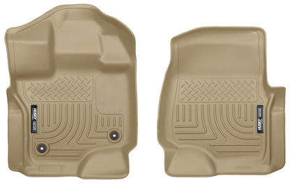 Husky Liners 15-23 Ford F-150 Super/Super Crew Cab WeatherBeater Tan Front Floor Liners