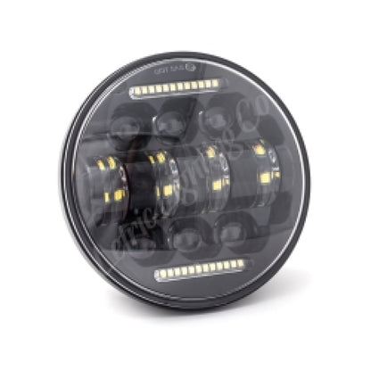 Letric Lighting 5.75? LED Black Diez 10-LED Headlight Dual Horizontal DRL