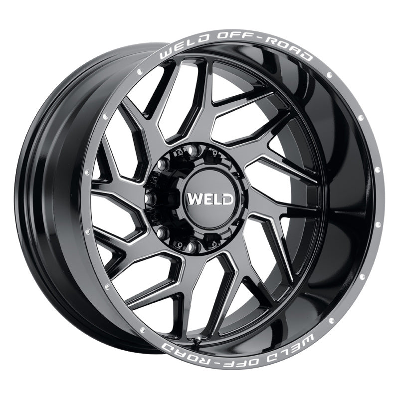 Weld Off-Road W117 22X12 Fulcrum 8X170 ET-44 BS4.75 Gloss Black MIL 125.1