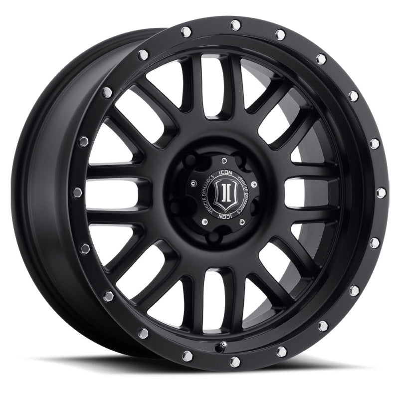 ICON Alpha 20x9 6x135 16mm Offset 5.625in BS Satin Black Wheel