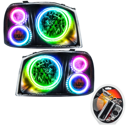 Oracle 01-04 Nissan Frontier SMD HL - Triple Halo - ColorSHIFT