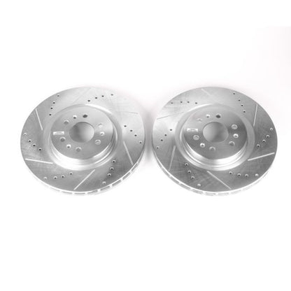 Power Stop 04-07 Cadillac CTS Front Evolution Drilled & Slotted Rotors - Pair