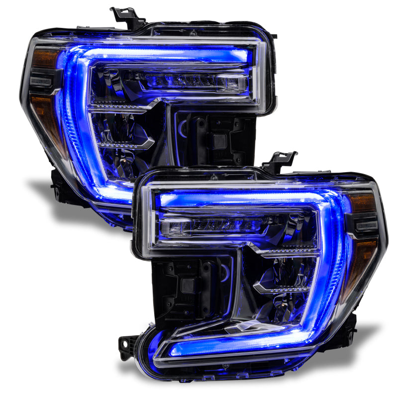 Oracle 19-21 GMC Sierra 1500 RGB+W Headlight DRL Upgrade Kit - ColorSHIFT w/o Cntrl SEE WARRANTY