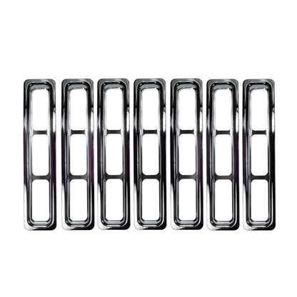 Rugged Ridge Grille Inserts Chrome 97-06 Jeep Wrangler