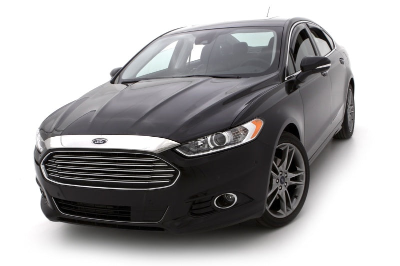 AVS 13-16 Ford Fusion (Grille Fascia Mount) Aeroskin Low Profile Acrylic Hood Shield - Smoke