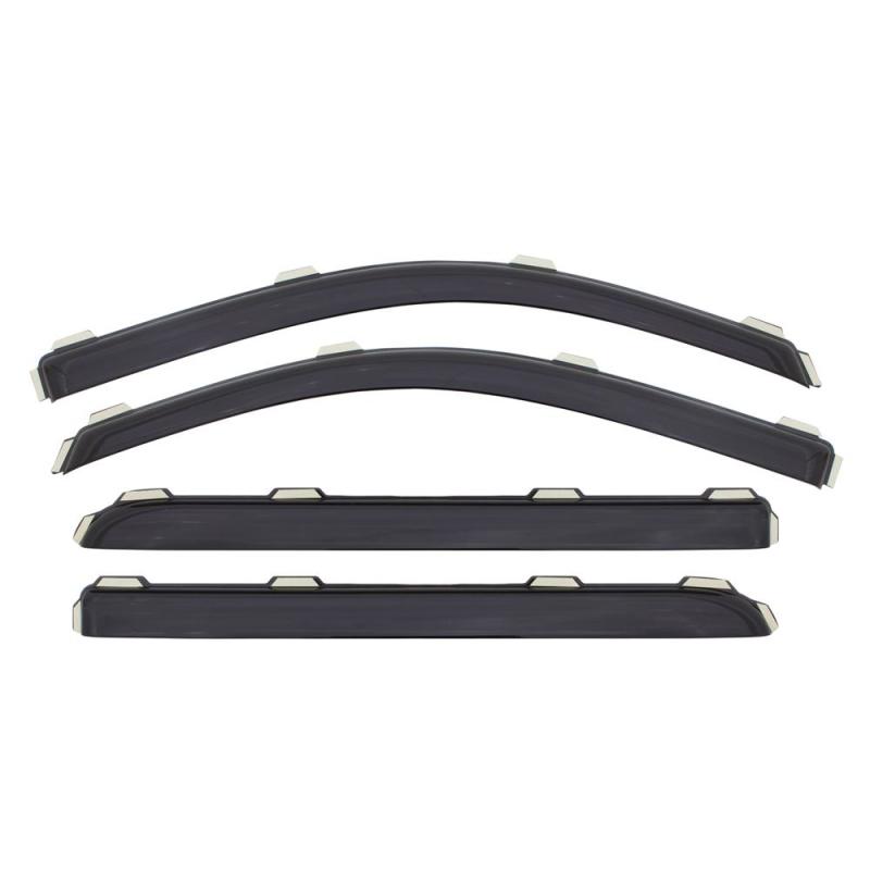 AVS 06-14 Honda Ridgeline Ventvisor In-Channel Front & Rear Window Deflectors 4pc - Smoke