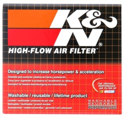 K&N Filter Universal Rubber Filter 2 7/16 inch Flange 4.5x3.75 inch Base 3.5x2.5 inch Top 2.75 inch