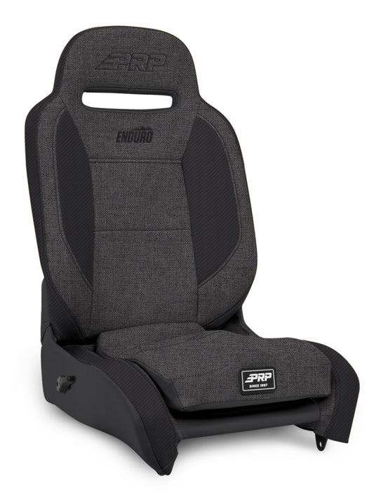 PRP Enduro Elite Reclining Suspension Seat (Driver Side) - Grey/Black