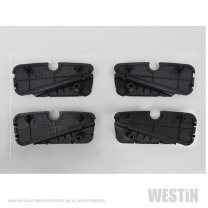 Westin R5 LED Light Kit - 4 End Caps Integrated LED Lights w/ Wiring Harness - Black