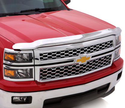 AVS 03-05 Chevy Silverado 1500 Aeroskin Low Profile Hood Shield - Chrome