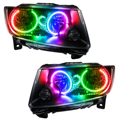 Oracle 11-13 Jeep Grand Cherokee SMD HL (Non-HID) - Chrome - ColorSHIFT SEE WARRANTY