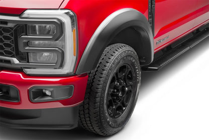 Bushwacker 23-24 Ford F-250/350 SuperDuty Extend-A-Fender Style Flares 2pc Front - Black