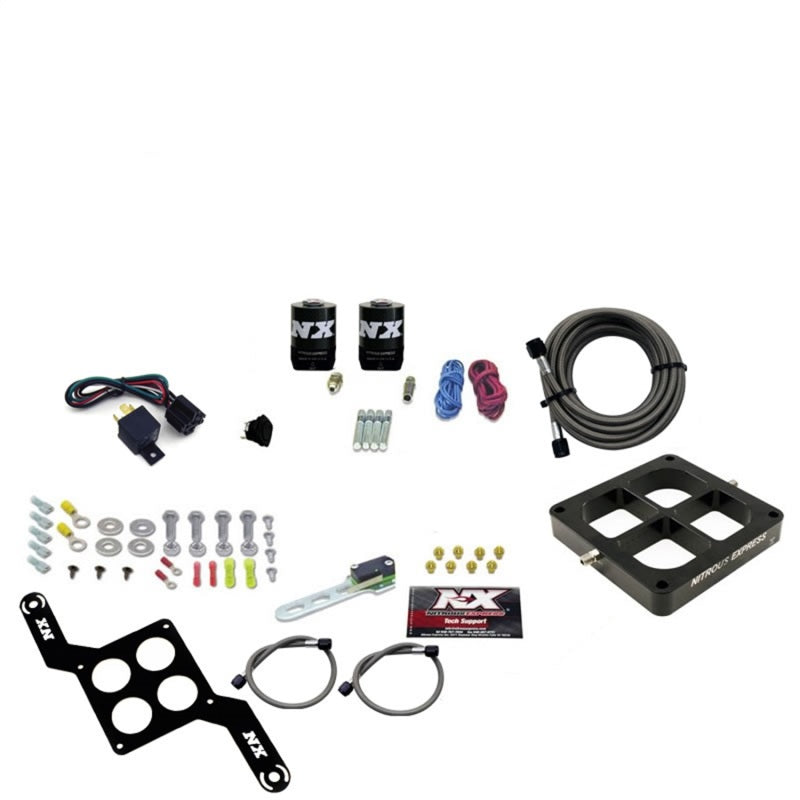 Nitrous Express Dominator Single Entry Billet Crossbar Pro-Power Nitrous Kit (100-500HP) w/o Bottle