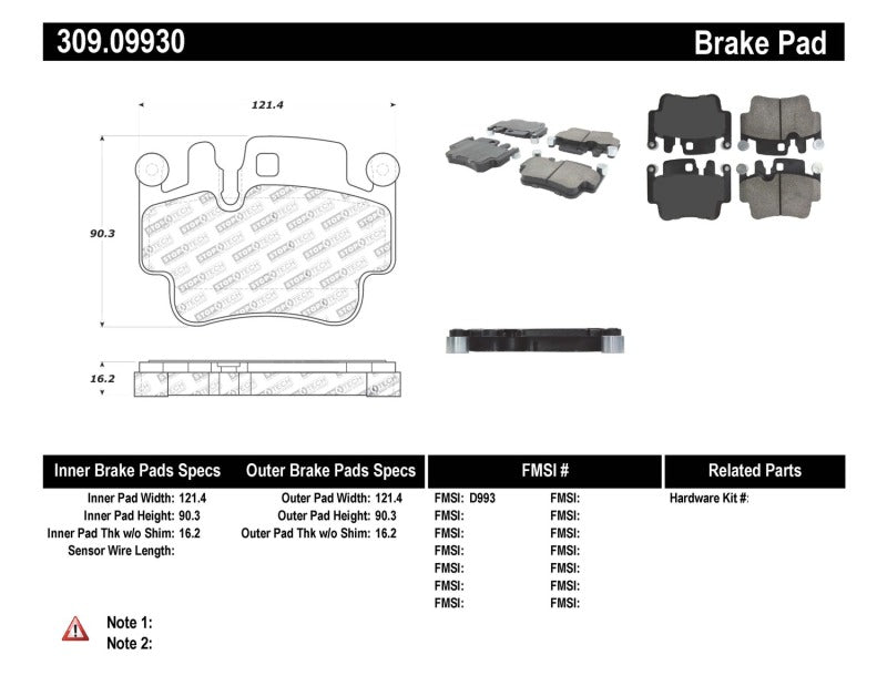 StopTech Performance Brake Pads