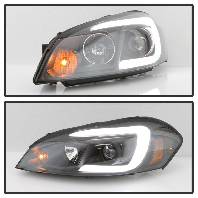 Spyder 06-13 Chevy Impala / 06-07 Chevy Monte Carlo Projector Headlights - Light Bar - Black