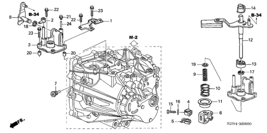 Honda - Transmission Shifter Interlock