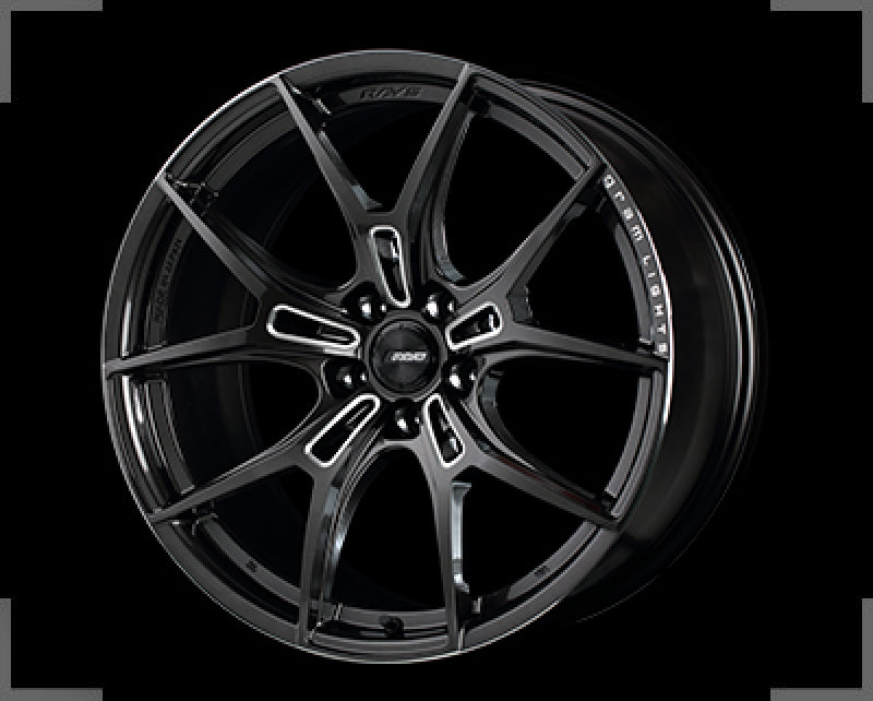 Gram Lights 57FXZ 20x9.5 +20 5-114.3 Super Dark Gunmetal & Machining Rim Edge DC Wheel