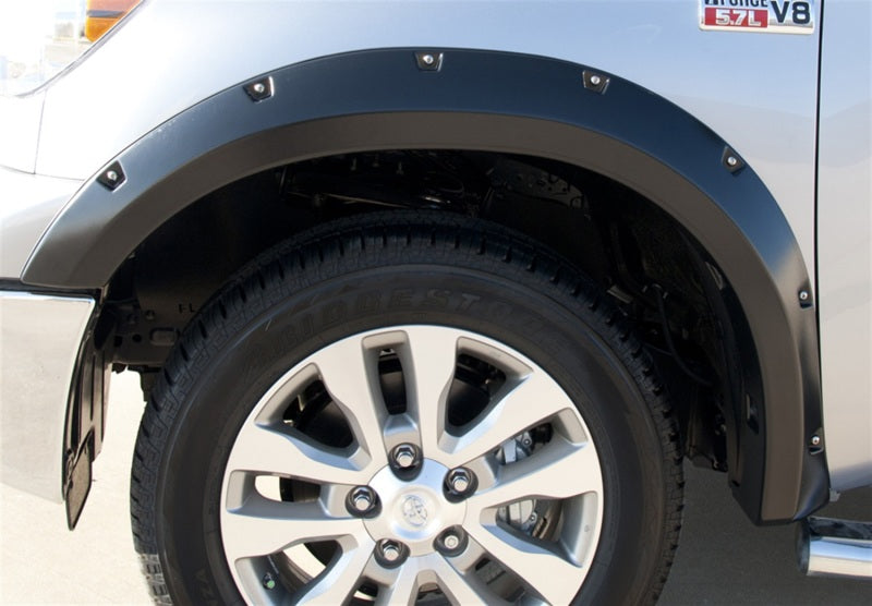 Lund 07-13 Toyota Tundra RX-Rivet Style Smooth Elite Series Fender Flares - Black (4 Pc.)