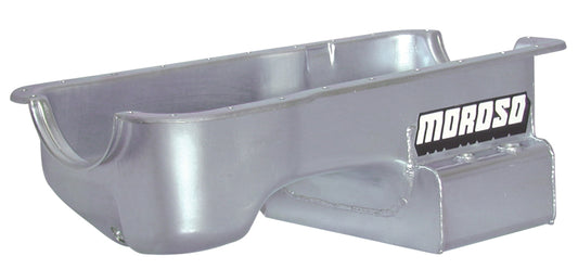 Moroso Ford 289-302 (w/Rear Sump) Kicked Out Road Race Baffled Wet Sump 7qt 7.5in Steel Oil Pan