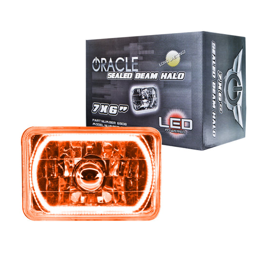 Oracle Pre-Installed Lights 7x6 IN. Sealed Beam - Amber Halo SEE WARRANTY