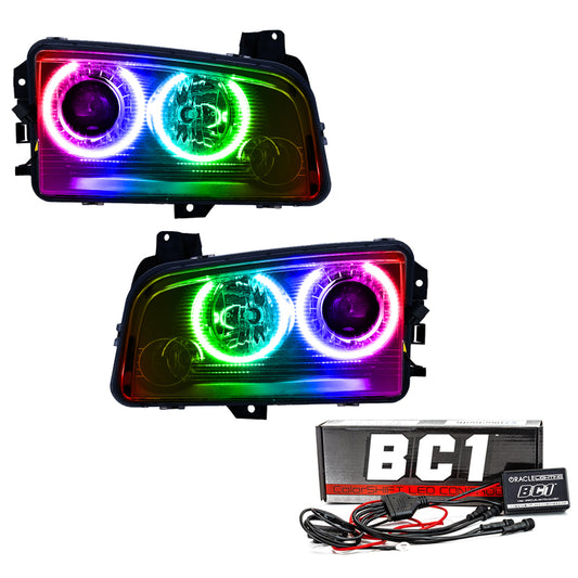 Oracle 08-10 Dodge Charger SMD HL (HID) - ColorSHIFT w/ BC1 Controller NO RETURNS