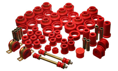 Energy Suspension 92-97 Chevy Suburban 4WD Red Hyper-flex Master Bushing Set