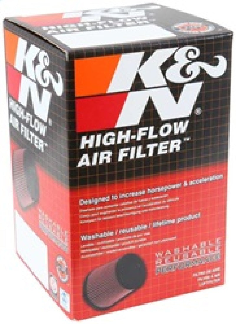 K&N Universal Rubber Filter Round Tapered 3in Base OD x 2in Top OD x 4in H - 73-78 Honda ATC90