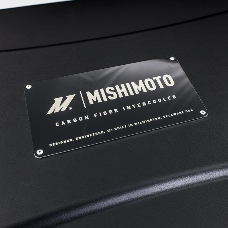 Mishimoto Universal Carbon Fiber Intercooler - Matte Tanks - 600mm Gold Core - S-Flow - GR V-Band