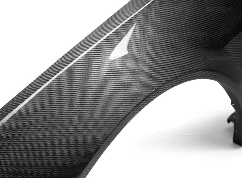 Seibon 99-01 Nissan Skyline R34 NSW-Style Carbon Fiber (Gloss Finish) Fenders (Pair)