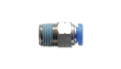 Vibrant - Male Straight Pneumatic Vacuum Fitting (1/4in NPT Thread) - for 1/4in (6mm) OD tubing