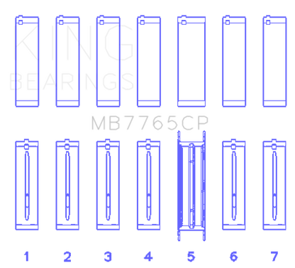 King GMC 4.2 Vortec L6 Main Bearing Set