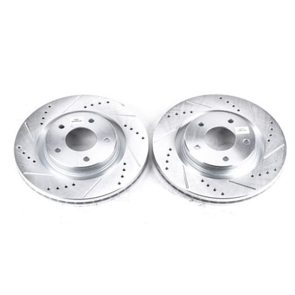 Power Stop 11-17 Nissan Juke Front Evolution Drilled & Slotted Rotors - Pair